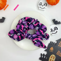 Skulls and Pumpkins Halloween Bow