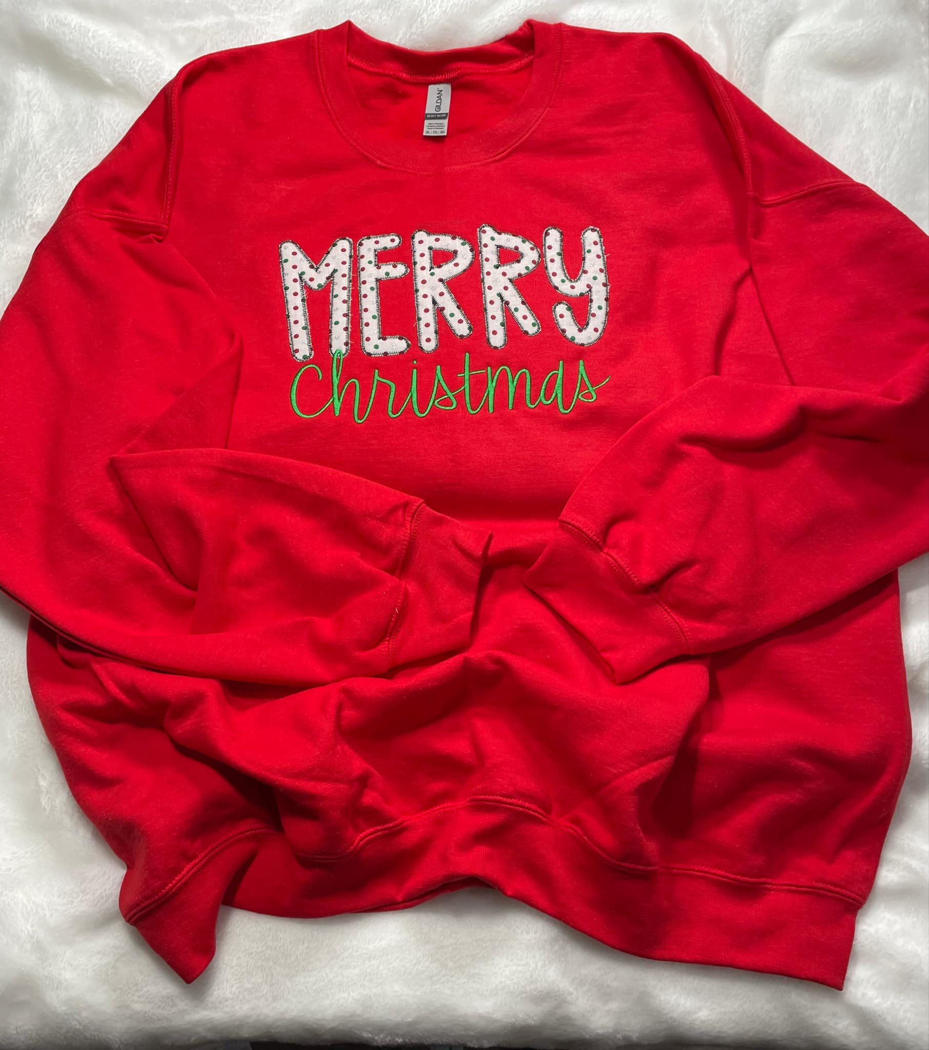 Red Merry Christmas Sweatshirt