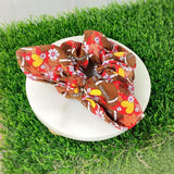 Footballs Hearts and Daisies Fall Bow