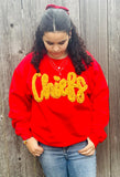 Chiefs Yarn Embroidered Sweatshirt - Red