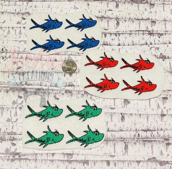 Fish Feltie - Uncut Sheet of Four