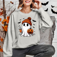 Cute Coffee Ghost Halloween Sweatshirt