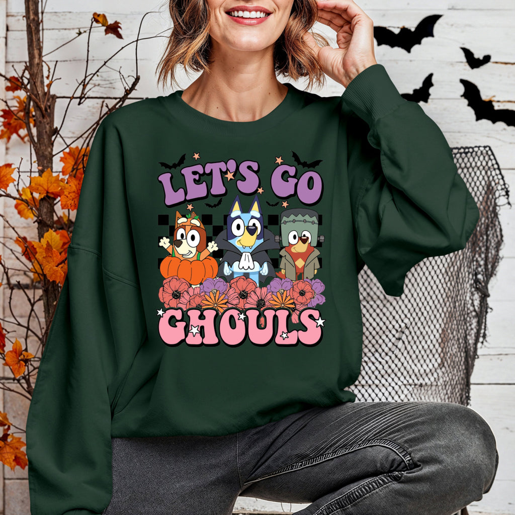 Lets Go Ghouls Halloween Sweatshirt