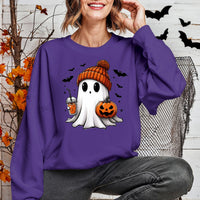 Cute Coffee Ghost Halloween Sweatshirt