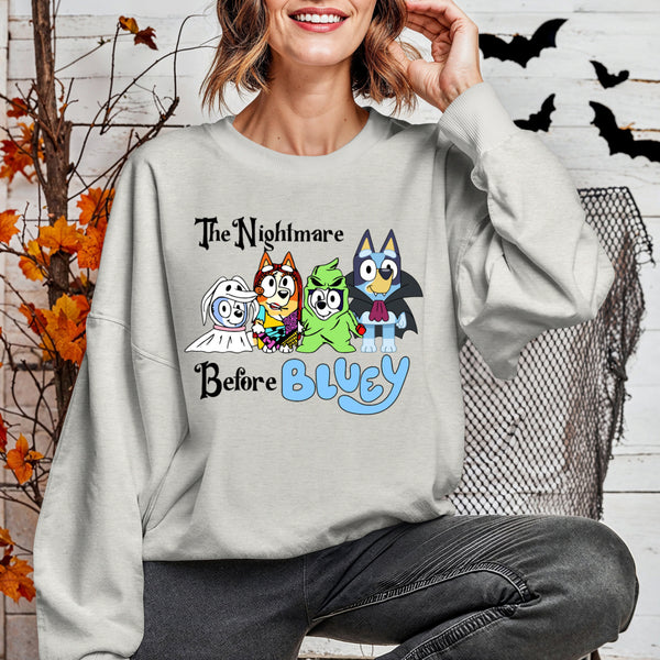 The Nightmare Before Bluey - Halloween Sweatshirt