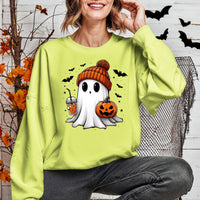 Cute Coffee Ghost Halloween Sweatshirt