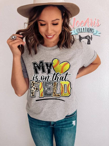 My Heart Is On That Field Graphic Tee