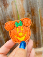 Pumpkin Mouse Feltie - Uncut Sheet of Four