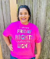 I Spend Friday Night Under The Lights Graphic Tee