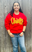 Chiefs Yarn Embroidered Sweatshirt - Red